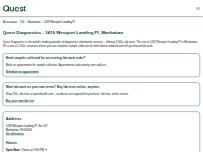 Website Screenshot Quest Diagnostics