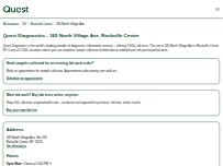 Website Screenshot Quest Diagnostics
