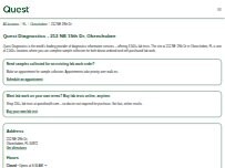 Website Screenshot Quest Diagnostics