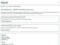Website Screenshot Quest Diagnostics