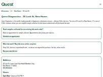 Website Screenshot Quest Diagnostics