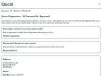 Website Screenshot Quest Diagnostics