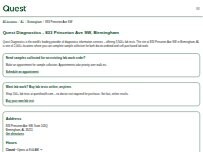 Website Screenshot Quest Diagnostics