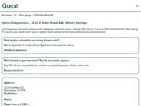 Website Screenshot Quest Diagnostics