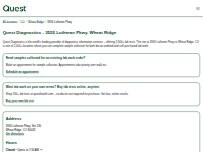 Website Screenshot Quest Diagnostics