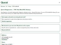 Website Screenshot Quest Diagnostics