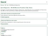 Website Screenshot Quest Diagnostics