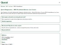 Website Screenshot Quest Diagnostics