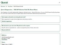 Website Screenshot Quest Diagnostics