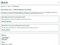 Website Screenshot Quest Diagnostics