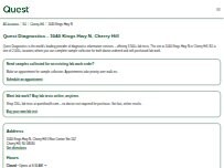 Website Screenshot Quest Diagnostics