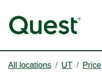 Website Screenshot Quest Diagnostics