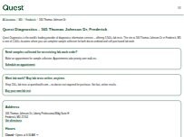 Website Screenshot Quest Diagnostics