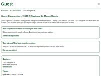 Website Screenshot Quest Diagnostics