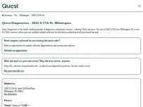 Website Screenshot Quest Diagnostics