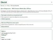 Website Screenshot Quest Diagnostics