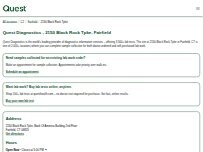 Website Screenshot Quest Diagnostics