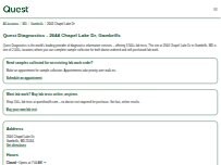 Website Screenshot Quest Diagnostics