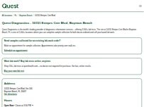 Website Screenshot Quest Diagnostics