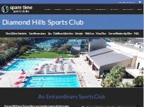 Website Screenshot Diamond Hills Sports Club and Spa