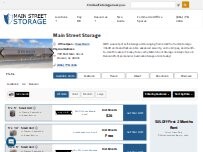 Website Screenshot Main Street Storage
