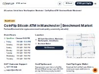 Website Screenshot CoinFlip Bitcoin ATM - Beechmont Market (Manchester)