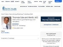 Website Screenshot Thomas Edward Werth, MD