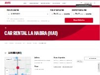 Website Screenshot Avis Car Rental
