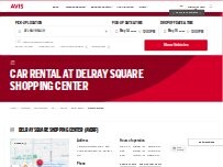 Website Screenshot Avis Car Rental