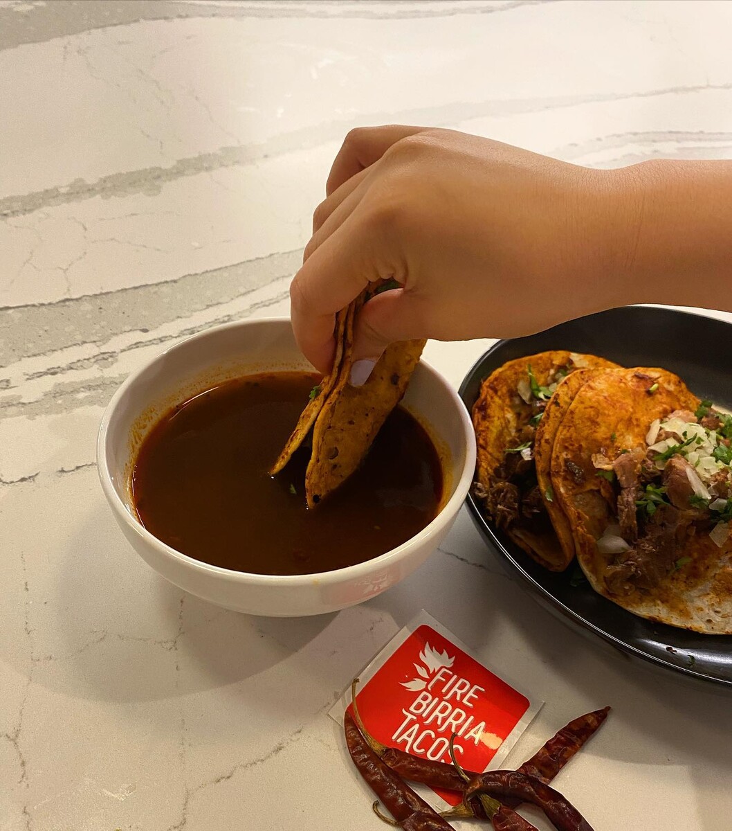 Images Fire Birria Tacos