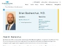 Website Screenshot Brian Bodnarchuk, MD