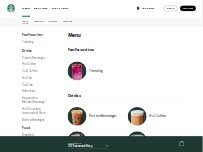 Website Screenshot Starbucks Coffee Company