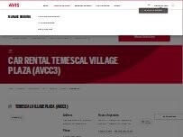Website Screenshot Avis Car Rental