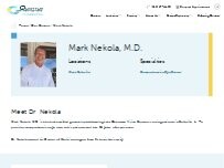 Website Screenshot Mark Nekola, MD