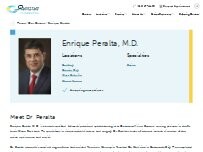 Website Screenshot Enrique Peralta, MD