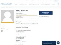 Website Screenshot Mark F. Hebert, MD