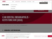 Website Screenshot Avis Car Rental