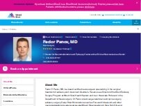 Website Screenshot Fedor E Panov, MD