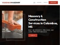 Website Screenshot Vaughan Masonry