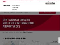 Website Screenshot Avis Car Rental