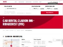 Website Avis Car Rental