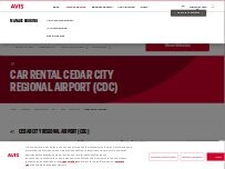Website Screenshot Avis Car Rental