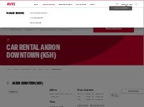 Website Screenshot Avis Car Rental