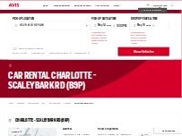 Website Screenshot Avis Car Rental
