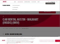 Website Screenshot Avis Car Rental