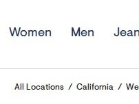 Website Screenshot Aéropostale