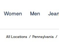 Website Screenshot Aéropostale