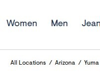 Website Screenshot Aéropostale