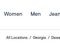 Website Screenshot Aéropostale