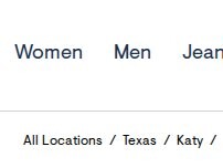 Website Screenshot Aéropostale